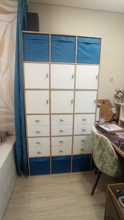Коробка тканевая QBox, морская волна