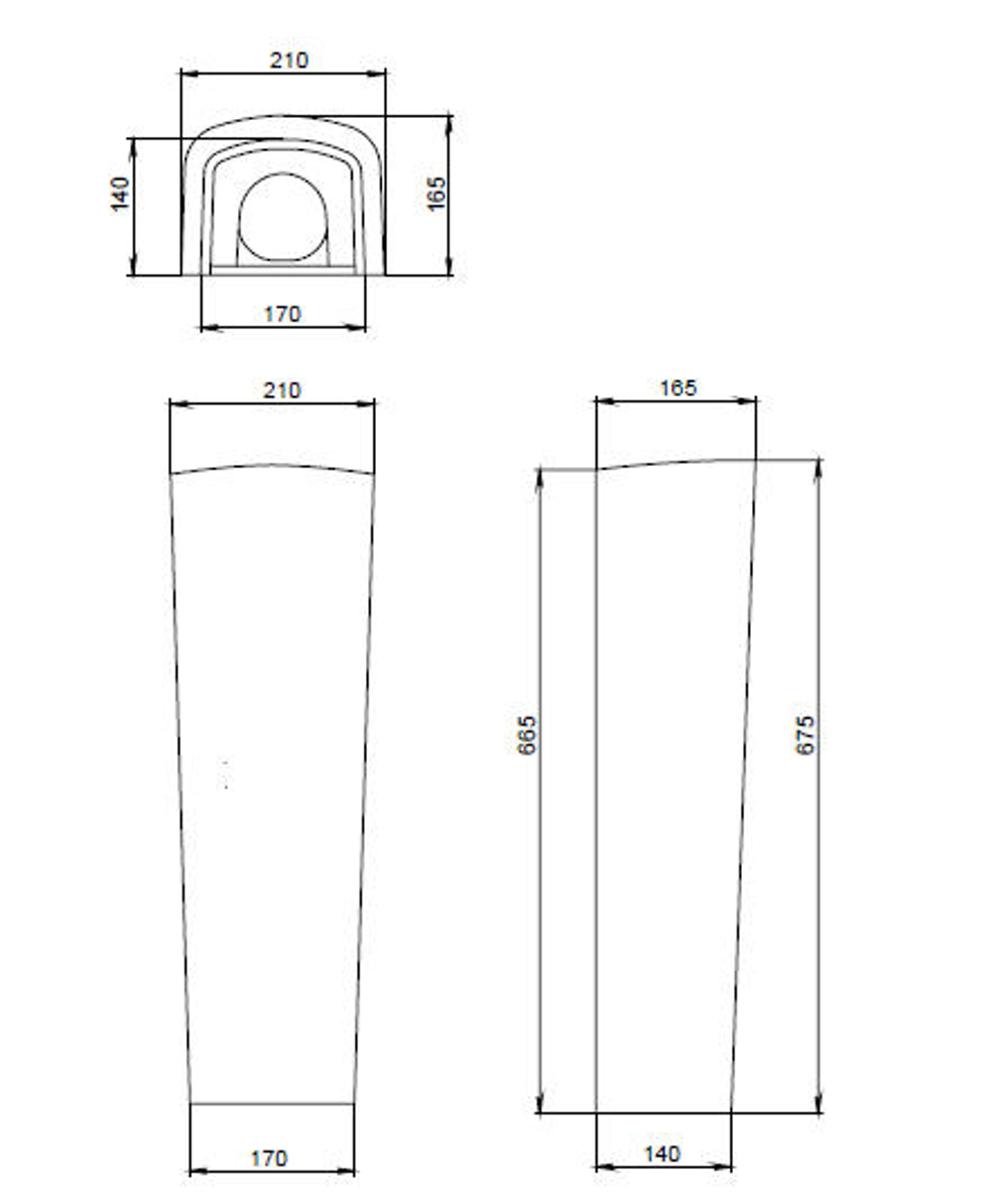 Пьедестал для раковины Santeri Орион белый (1.3600.8.S00.00B.0)