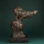 Кабинетная скульптура в стиле Ар-Деко «Медведь»