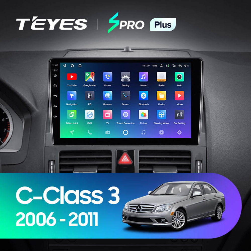 Teyes SPRO Plus 9"для Mercedes-Benz С-Class 3 2006-2011