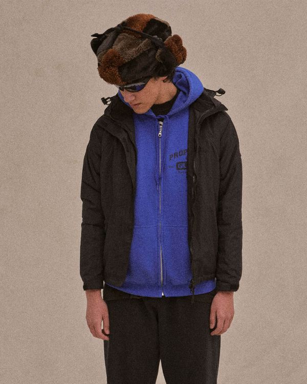 Шапка-ушанка Fuzzz Patchwork Flaps Темно-Коричневая - фото 8