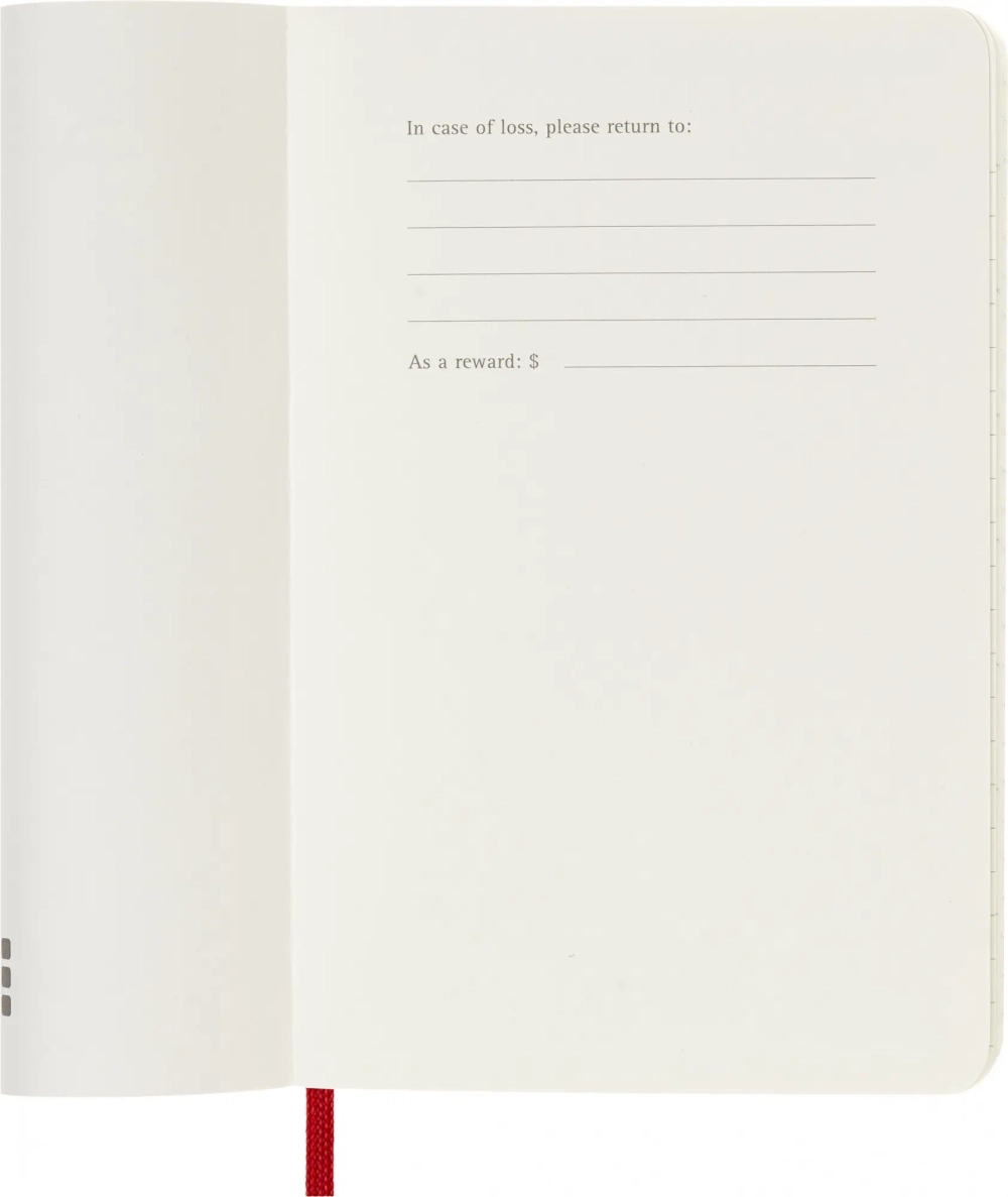 Ежедневник Moleskine (DSF212DC2) Classic Soft Pocket 90x140мм 400стр. мягкая обложка красный