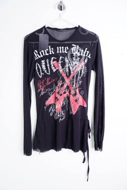 Кофта со стильным принтом, визуально на 40 размер