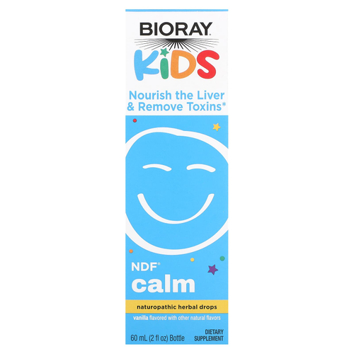 Bioray, Kids, NDF® Calm, для детей, ваниль, 60 мл (2 жидк. унции)