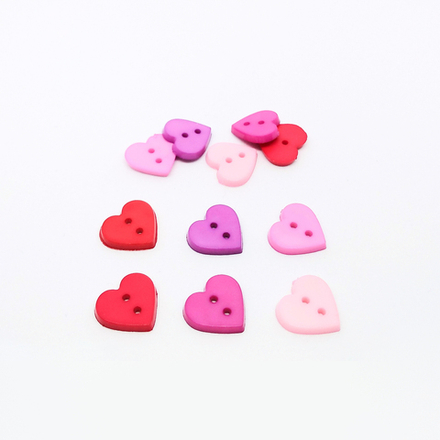 Пуговица №212 на прокол "Сердце " (ассорти)