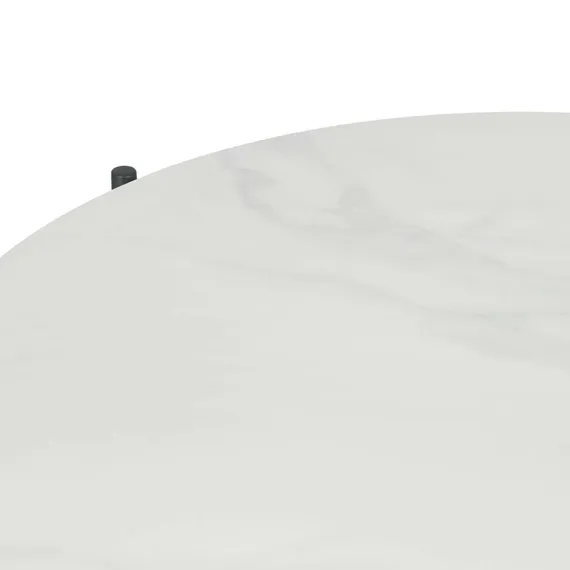 Кофейный стол Etla Ø80х45 см, белая керамика