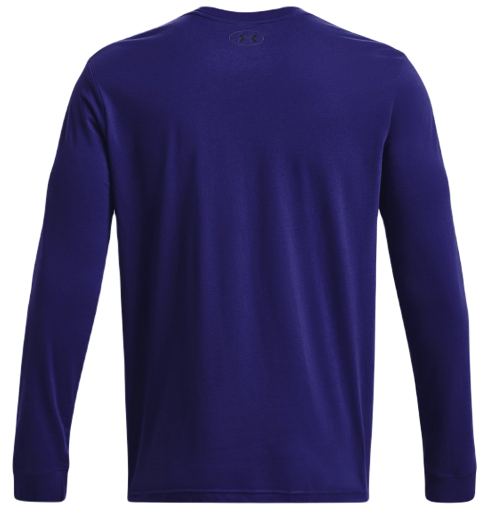Мужская теннисная футболка теннисная Under Armour Men's Sportstyle Left Chest Long Sleeve - sonar blue/black