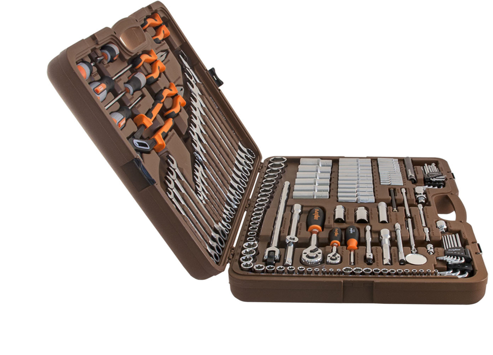 OMT141S Набор инструмента универсальный 1/4", 3/8" и 1/2"DR, 141 предмет