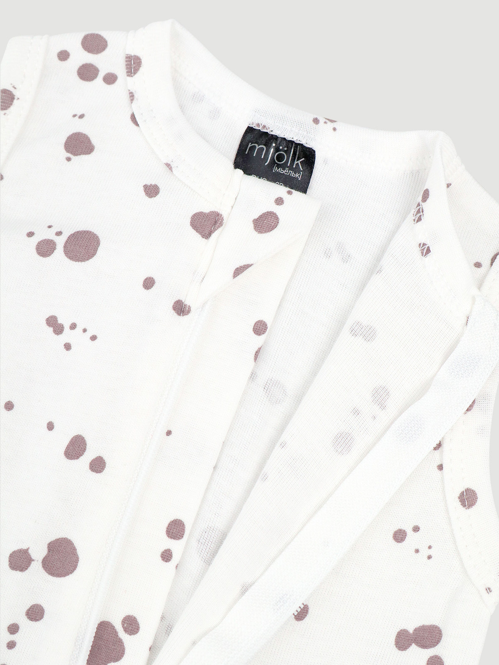 Песочник без рукавов Mjölk Sleep and Play Кляксы
