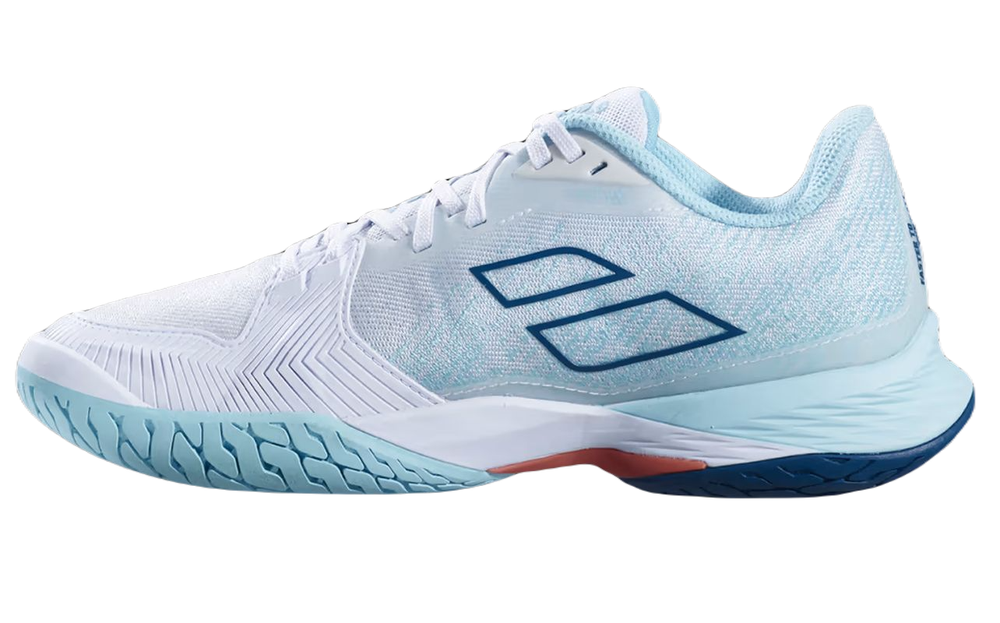 Женские теннисные кроссовки Babolat Jet Mach 3 All Court Women - white/angel blue