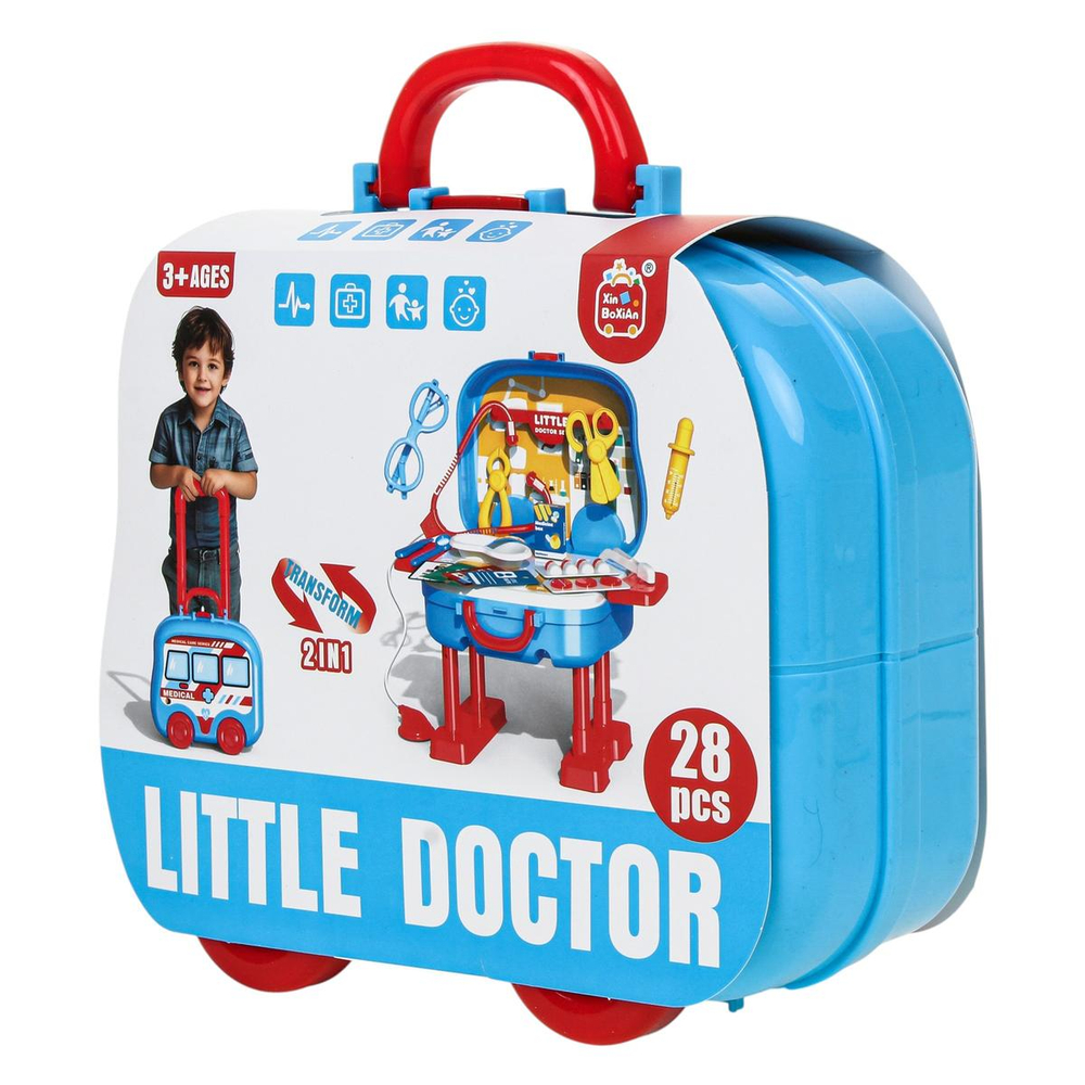 Игровой модуль "Доктор" 28 предм. чемодан, BX53