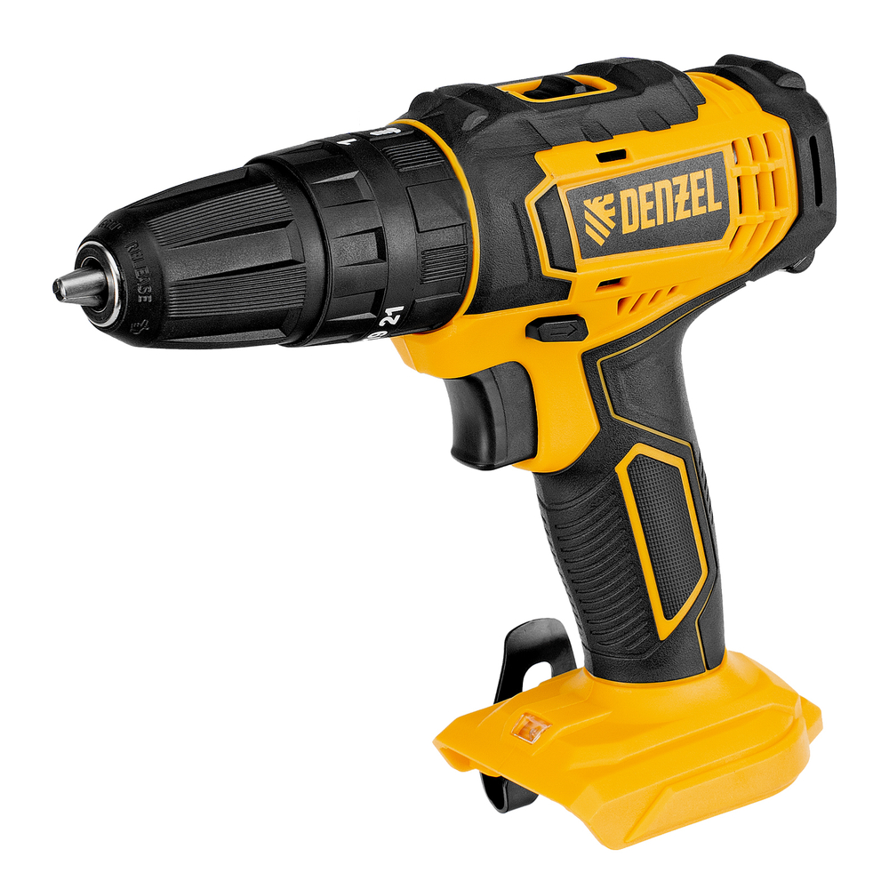 Дрель-шуруповерт аккумуляторная ударная CID-18-0, Li-Ion, 18 В Denzel
