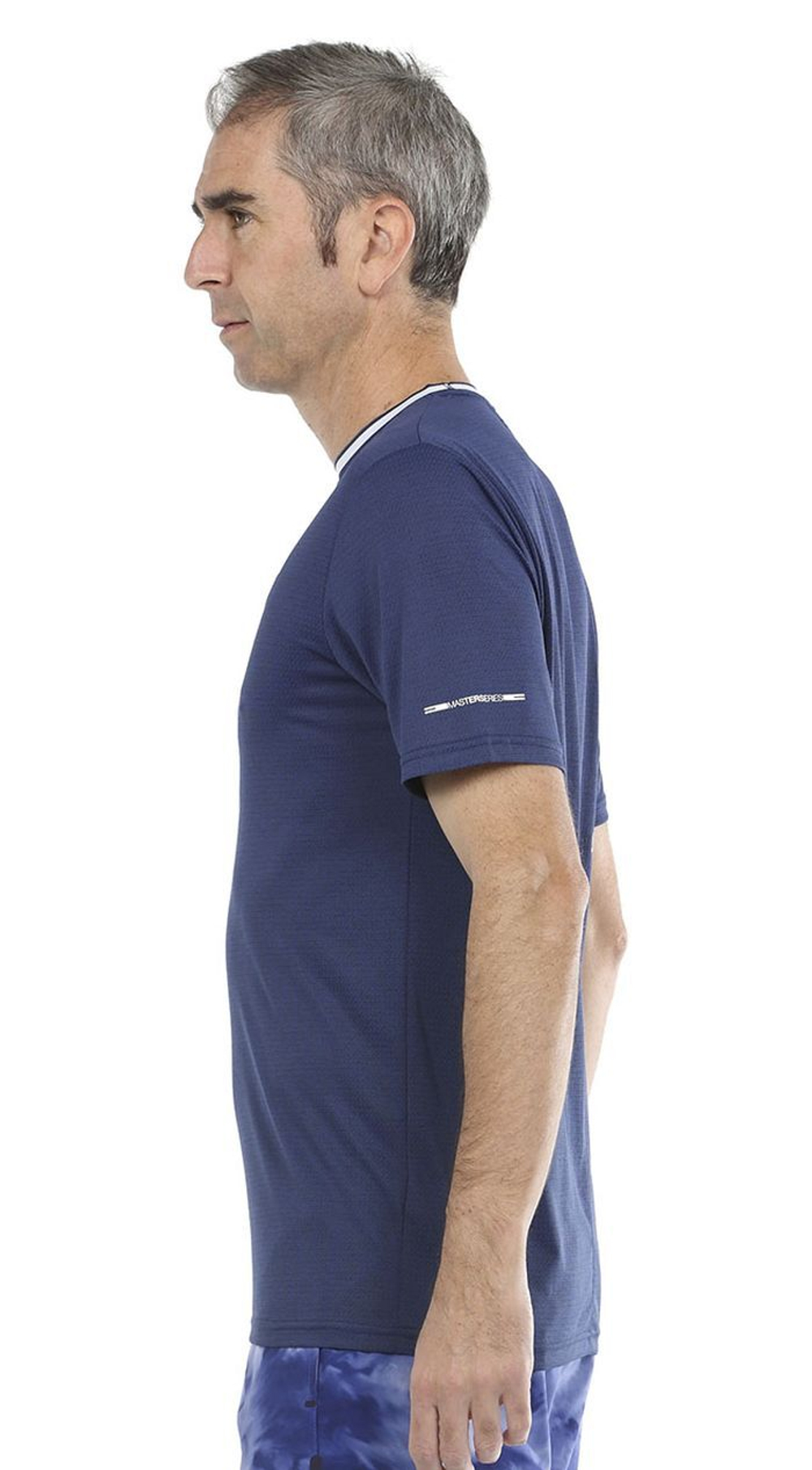 Мужская теннисная футболка Bullpadel Micay T-Shirt Man - azul tinta tej. bicolor