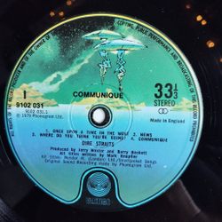 Винтажная виниловая пластинка LP Dire Straits Communique (UK 1979) Lady Writer