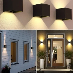 Светильник настенный светодиодный, IP54 Бра для дома и улицы 6 Вт, EBION, 3000K, Черные, 1 шт