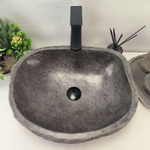 Раковина из речного камня RS-63671 (47*40*15) 0122