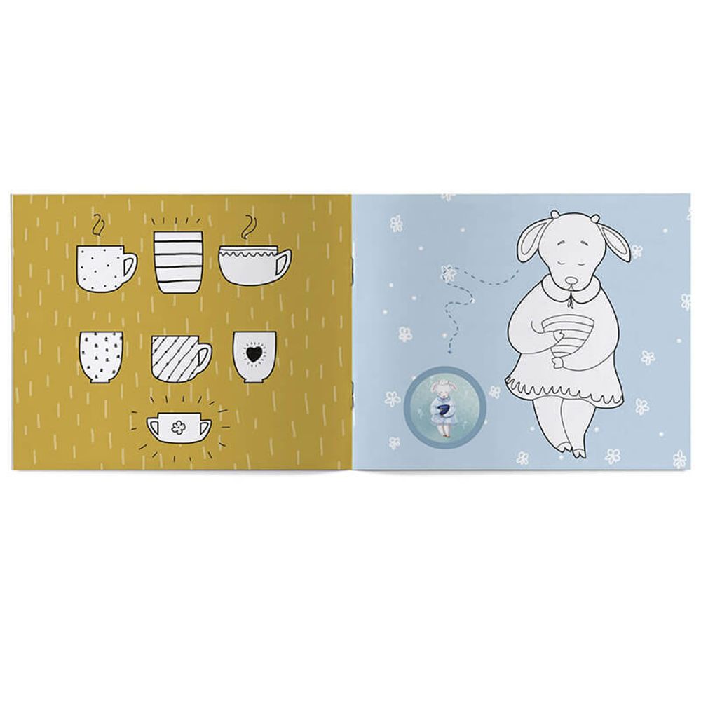 Раскраска с заданиями «Волк и семеро козлят»