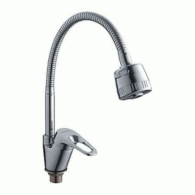 смеситель кухня LEDEMЕ картридж д.35мм с гибким изливом боковой L4313