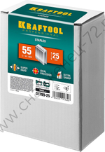 KRAFTOOL тип 18GA (55 / 90 / C) 25 мм, 5000 шт, скобы для степлера (31789-25)