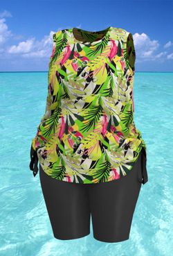 Купальный костюм 17237-17175 салатовый