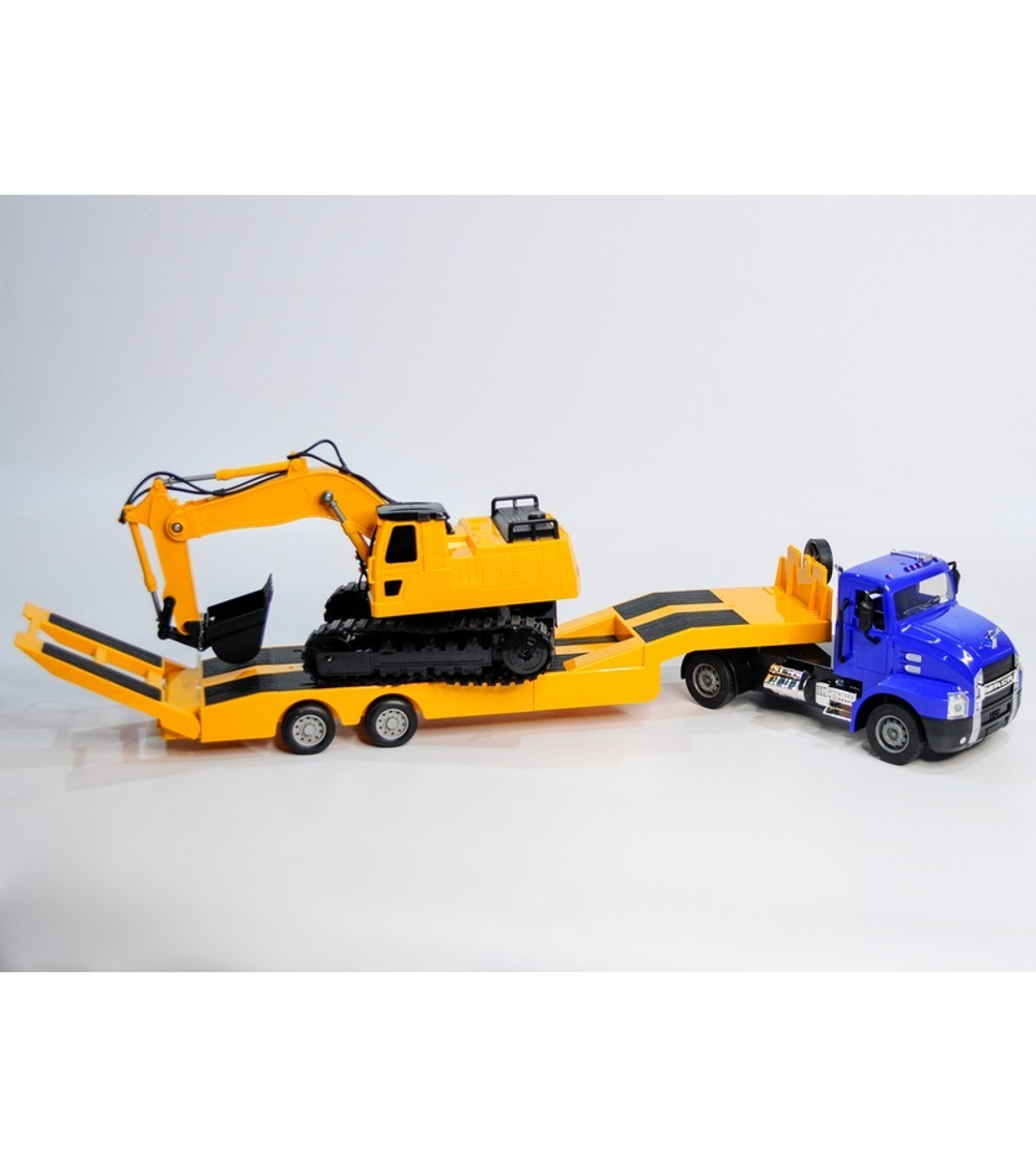 Радиоуправляемый тягач с тралом Double Eagle MACK 1/26 2.4G RTR