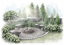 Кострище Старый город 100 см х 4 ур. кладки