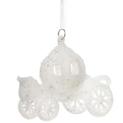Подвеска «Зимняя карета» 12,5*10 см, Белый