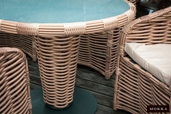 MOKKA MAJORCA стол обеденный, цвет соломенный