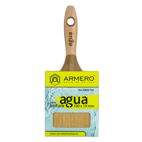 Кисть малярная Armero A800/100, для красок и лаков на водной основе, 100х19 мм