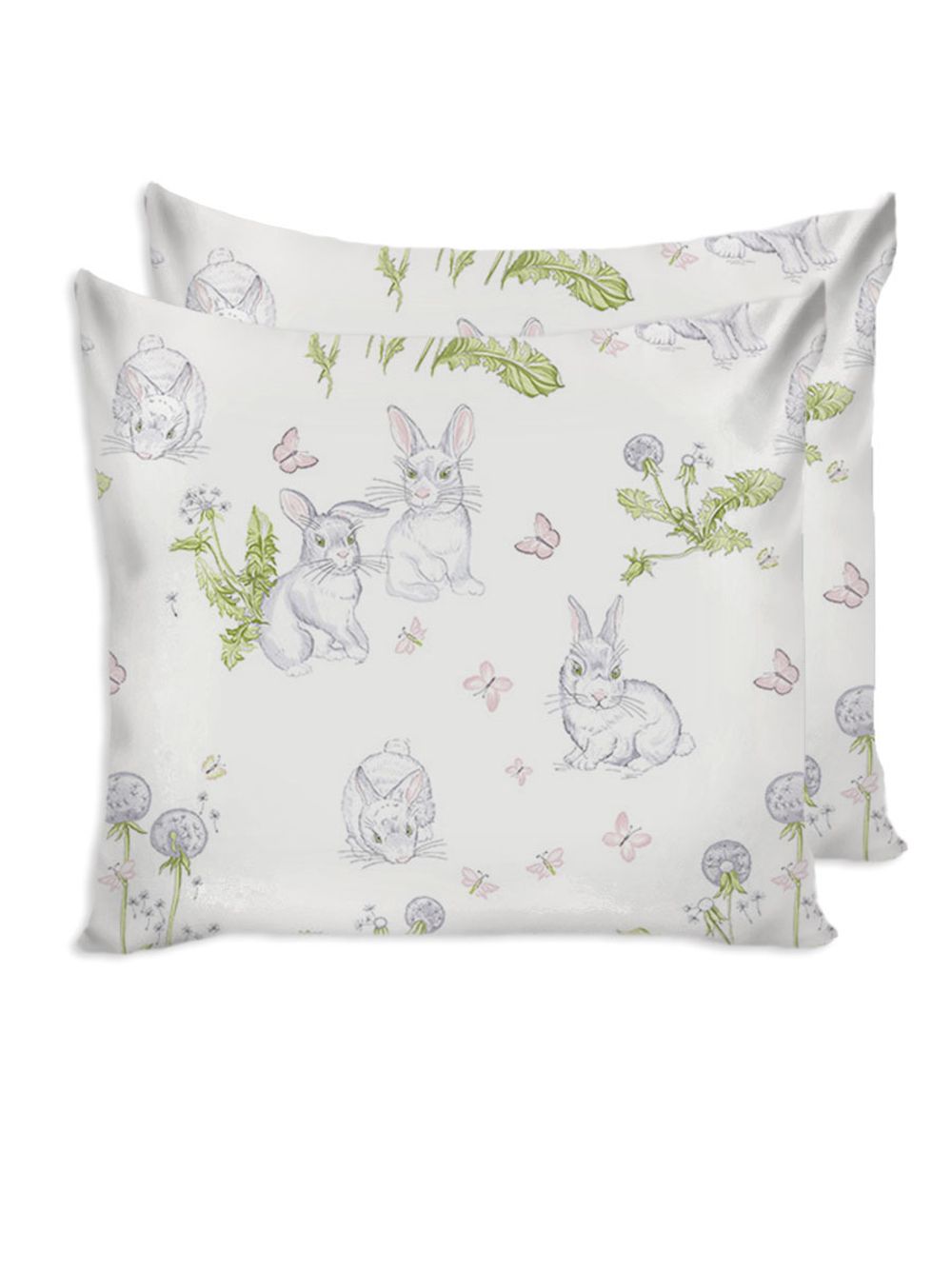 Наволочка комплект 2шт Сказка "Кролики" 70х70 см, поплин