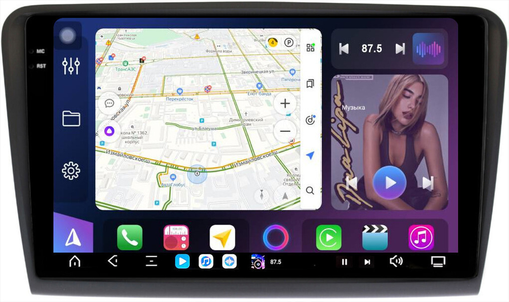 Магнитола для Skoda Superb B6 2008-2014 - FarCar GX306M монитор 10.36" 2K QLED на Android 14, TS20, 6+128Гб, CarPlay, 4G SIM-слот