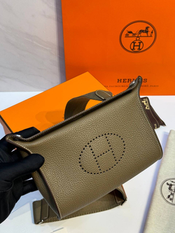 Мужская сумка Hermes Videpoches цвета хаки