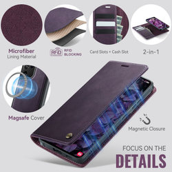 Чехол-кошелек CaseMe 2 in 1 MagSafe Samsung Galaxy S21 Ultra