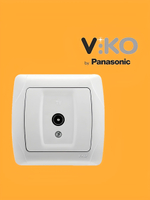 Розетка ТВ белая Viko Carmen