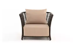 "Валенсия" кресло из искусственного ротанга, цвет бронзовый