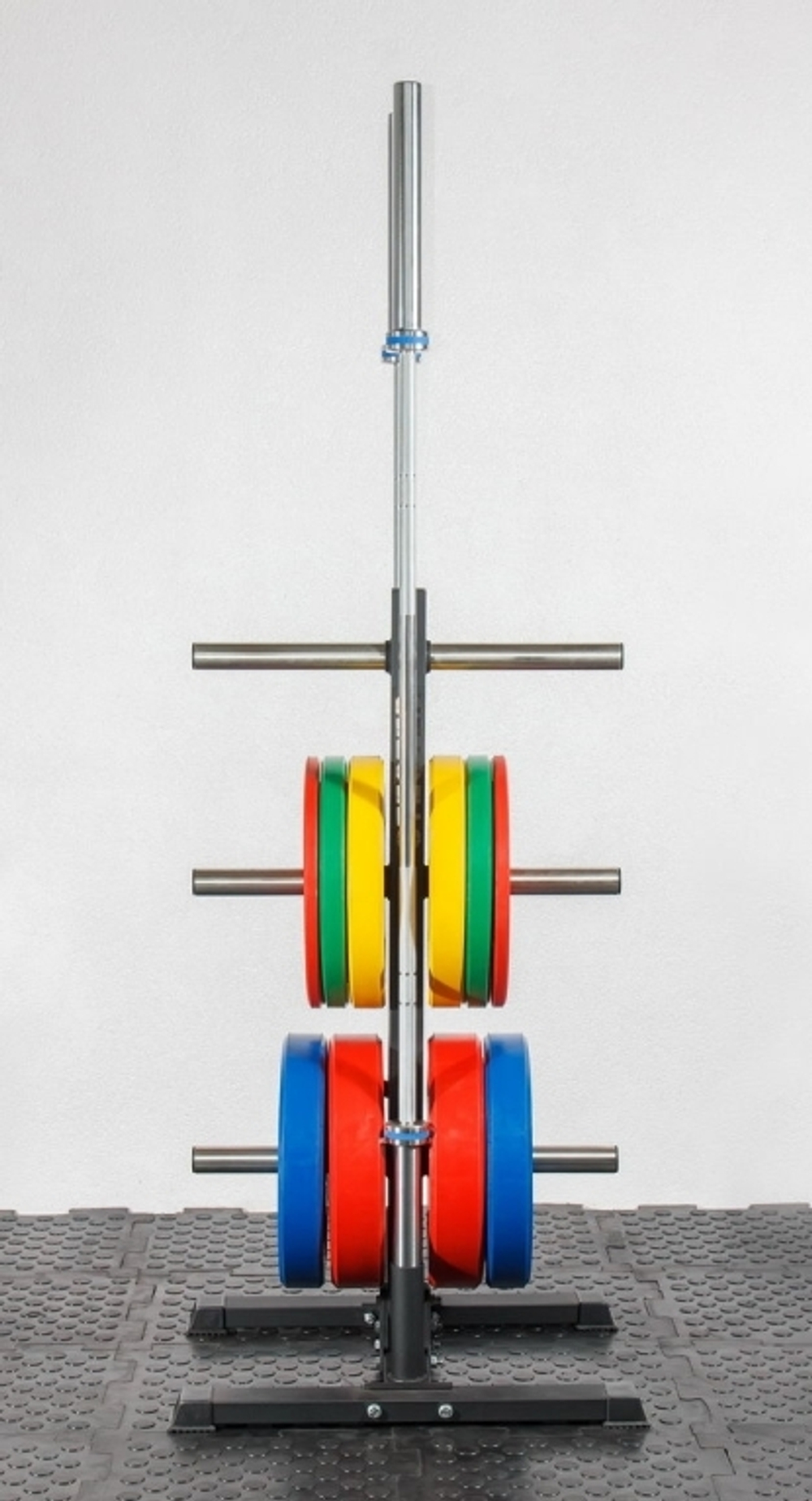 Стойка для дисков штанги "Дерево" и 2-х грифов