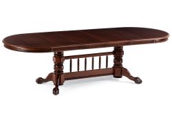 Деревянный стол Кантри 200(280)х107х79 орех / коричневая патина