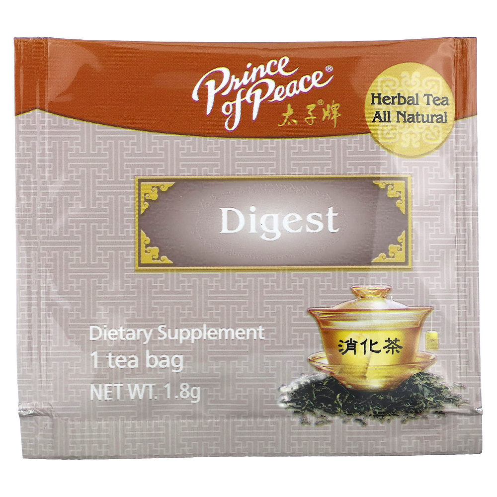 Prince of Peace, Herbal Tea, Digest, 18 чайных пакетиков, 32,4 г (1,14 унции)