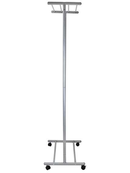Вешалка напольная на колесах М 9 металлик