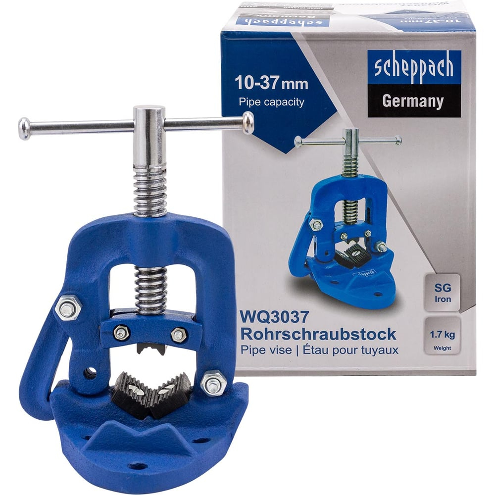 Тиски трубные Scheppach 10-37мм Sch-WQ3037(66067)