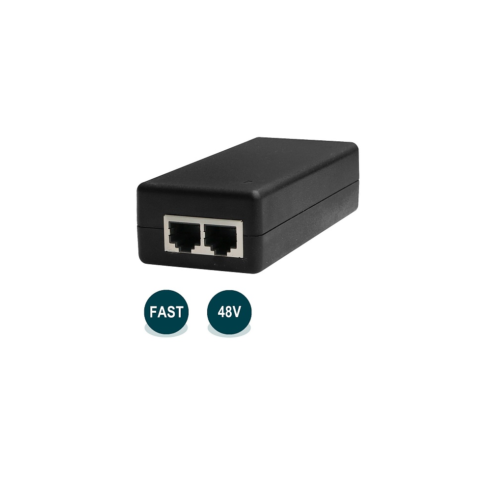 Сетевое оборудование WI-POE31-48V, Инжектор 100Base-T 30Вт совместим с 802.3af/at , 48В