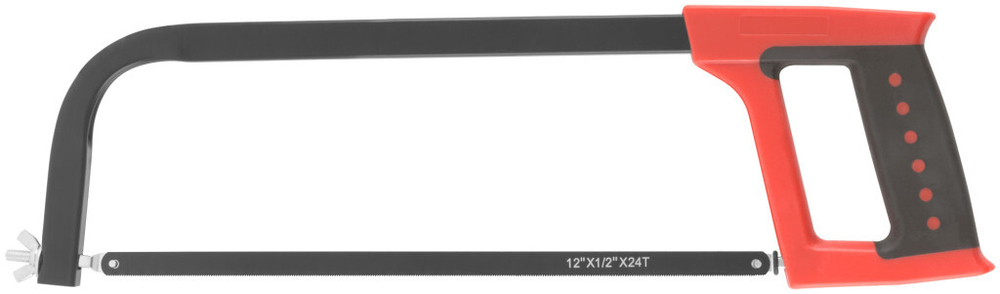 Ножовка по металлу 300 мм, пластиковая прорезиненная ручка KУРС 40057