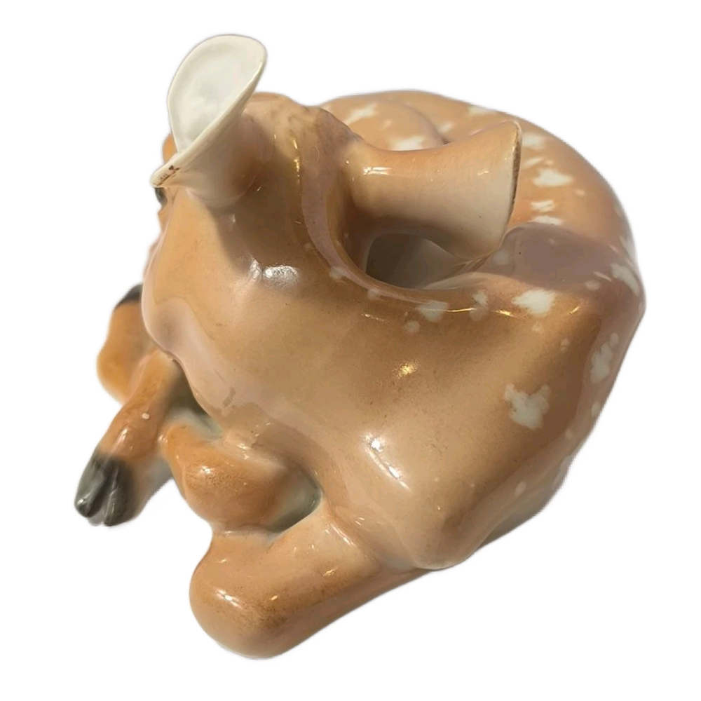 Фарфоровая статуэтка "Олененок" (лежащий), ЛФЗ