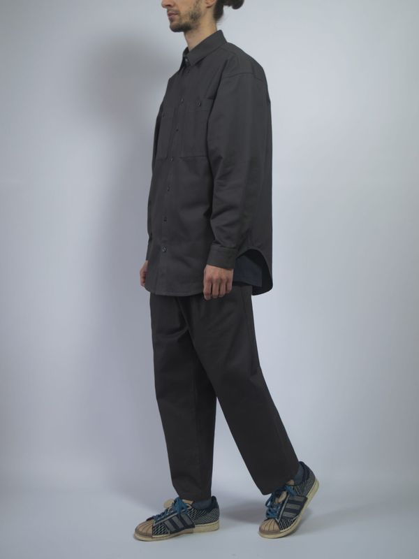 Рубашка Oversize серая - фото 6