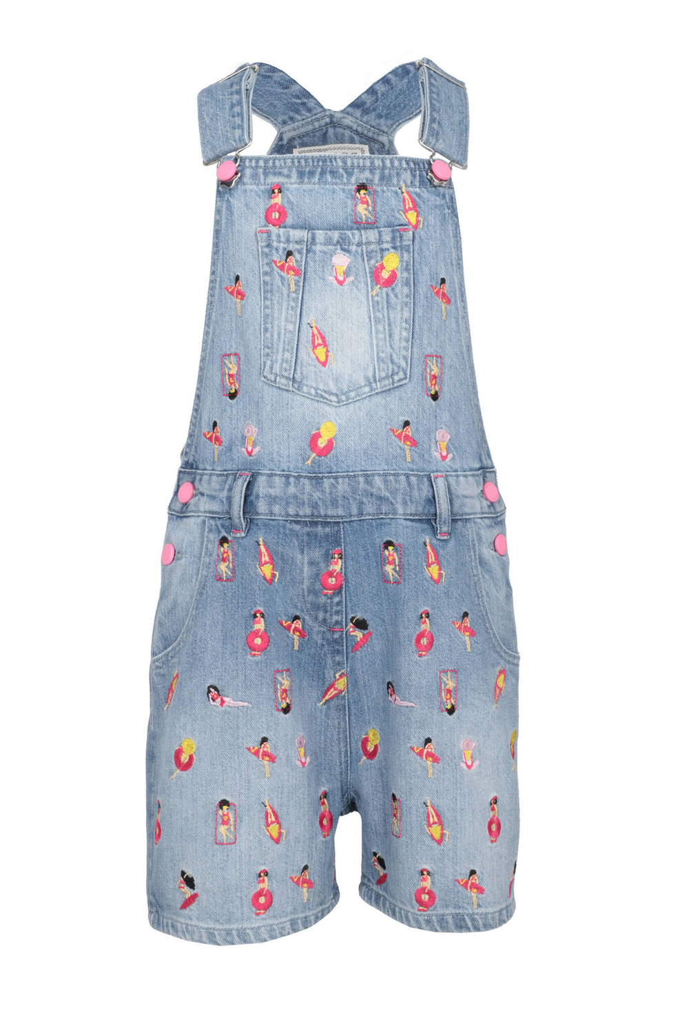 Комбинезон RIGID DENIM SHORTALL Guess - голубой(J4GK30 D45E0)