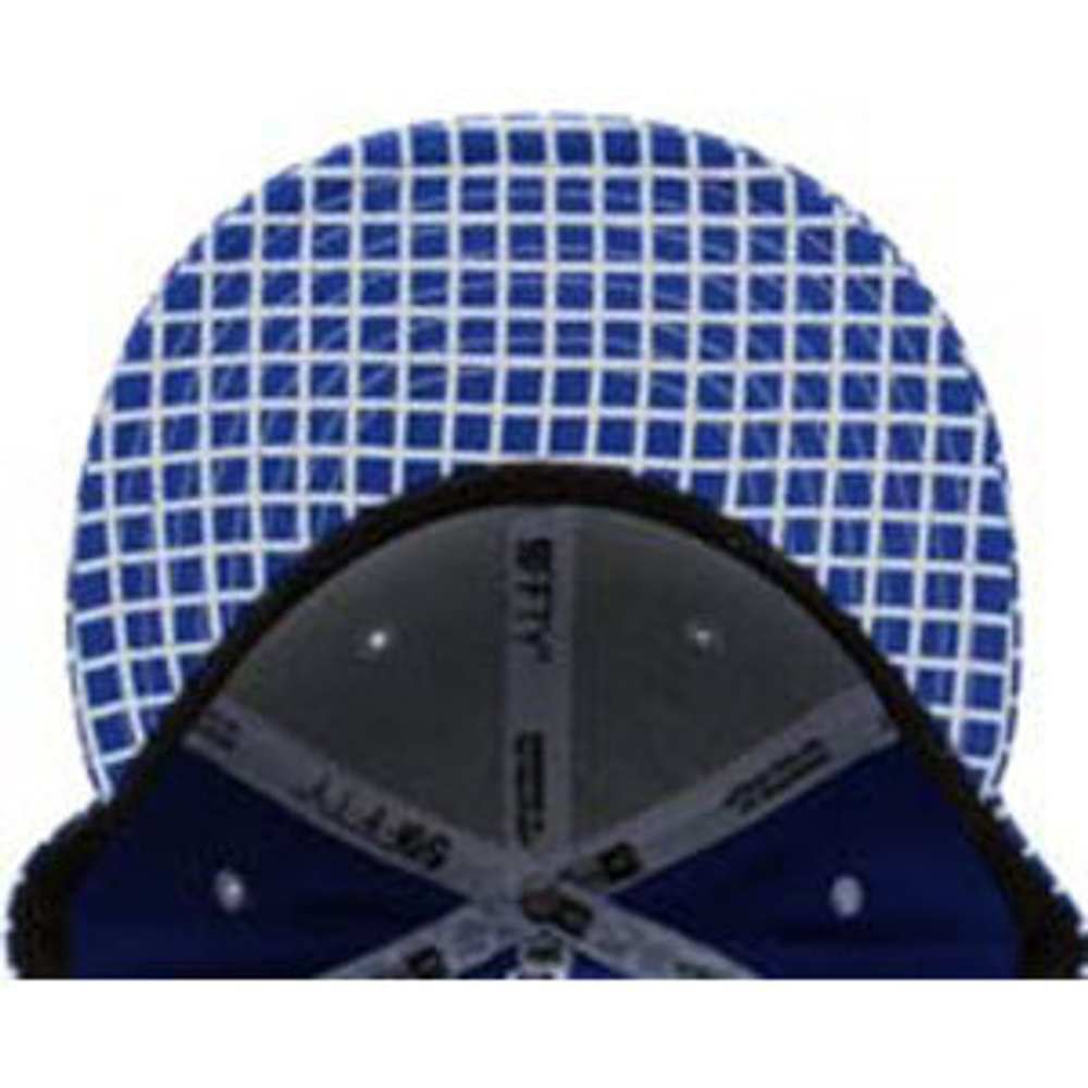 Бейсболка New Era Sneaktip Mesh синяя вид козырька изнутри