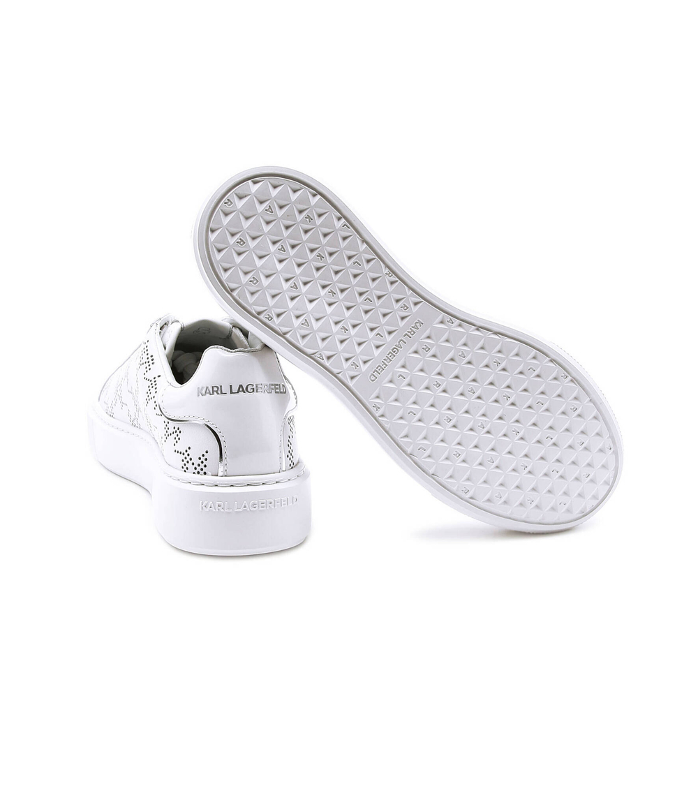 Кожаные кроссовки maxi kup Karl Lagerfeld - белый(KL62224)