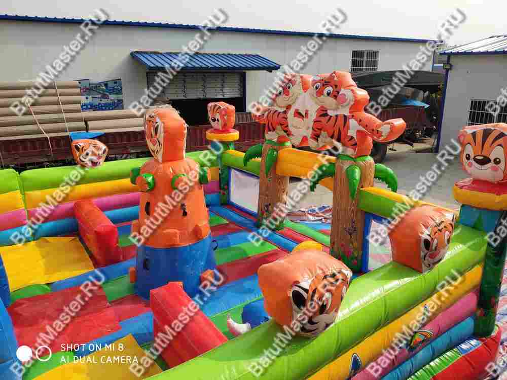 Коммерческий батут "Тигриная страна 2" 10*6*6 м