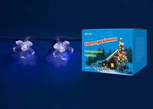 ULD-S0700-050/DTA WHITE IP20 WHITE SAKURA Гирлянда светодиодная с контроллером «Сакура белая», 50 светодиодов, 7 м, белая,IP20,провод прозрачный