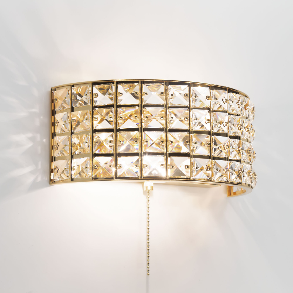 Citilux Портал CL324302 Бра хрустальное с выключателем Золото